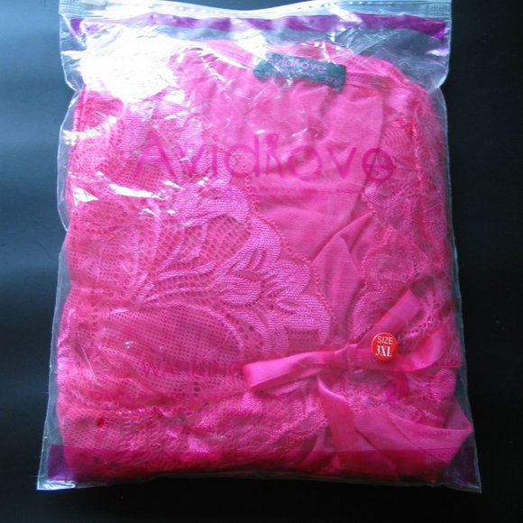 Avid Love | Magenta Babydoll G-String 3XL...NWT - Picture 4 of 8